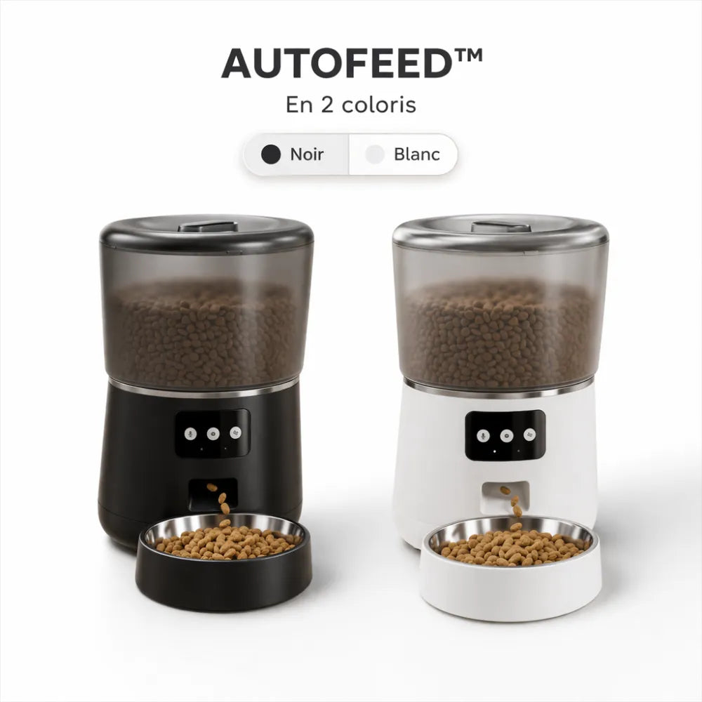 Distributeur de croquettes chat automatique 4L avec WiFi | AUTOFEED™