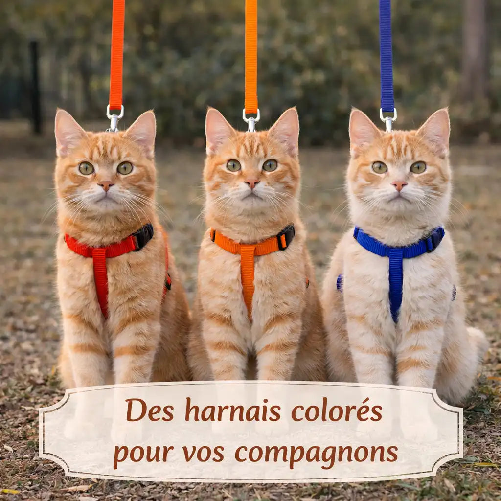 Harnais chat avec laisse – Essentiel ajustable | BASIC™