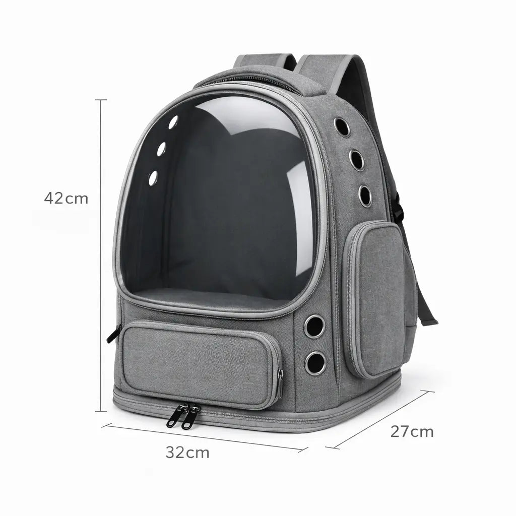 Sac à dos pour chat avec bulle panoramique respirante | ASTRA