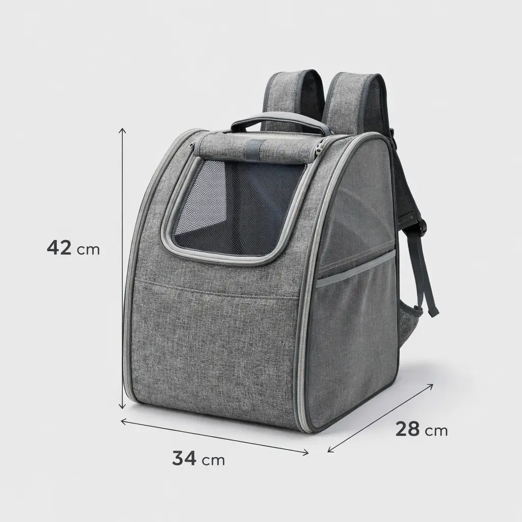 Sac à dos pour chat pliable avec ouverture latérale | ZENO