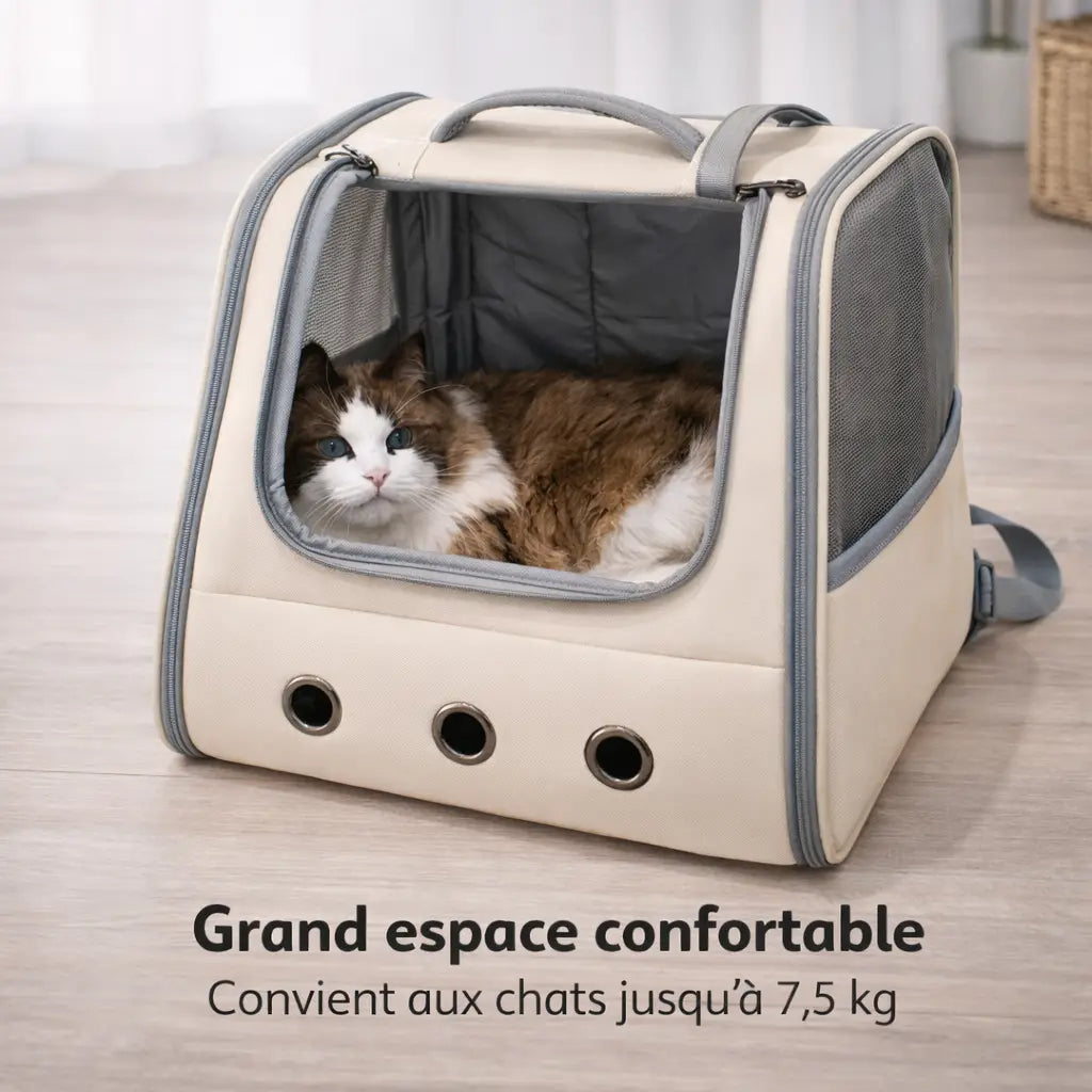 Sac à dos pour chat pliable avec ouverture frontale | NILO