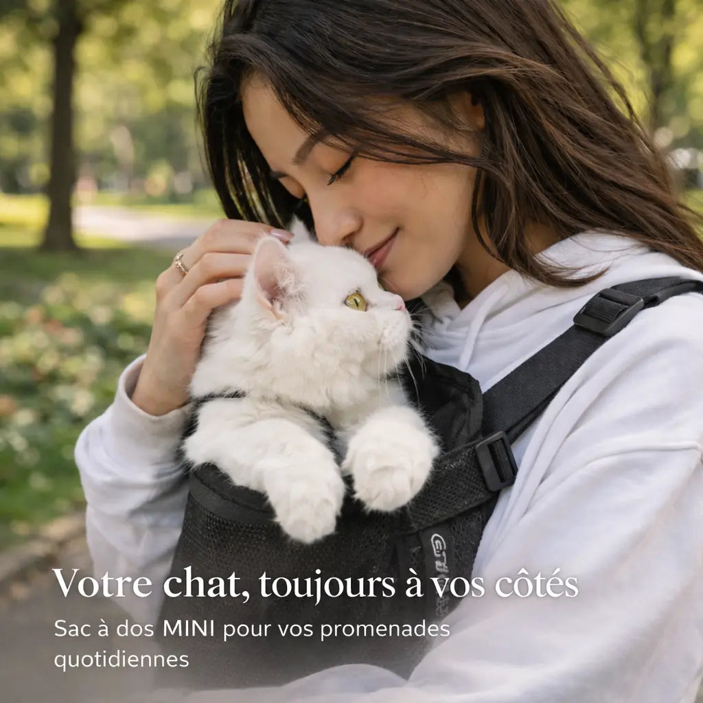 Sac à dos chat confortable promenade mains libres | MINI