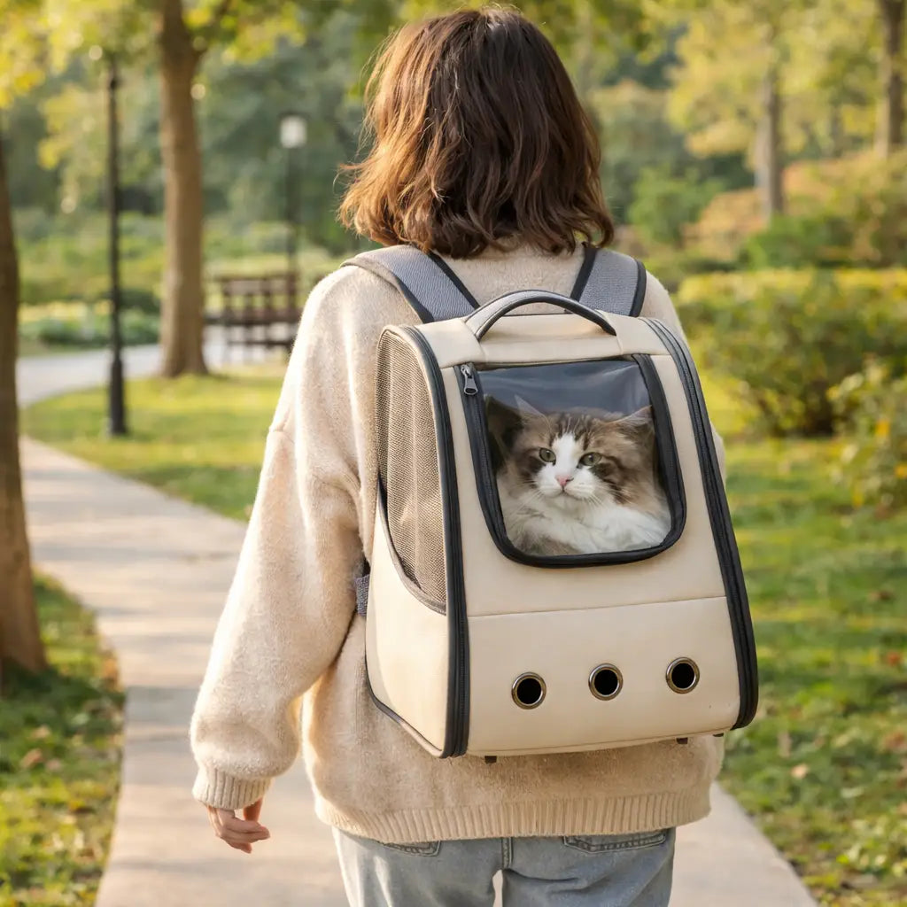 Sac à dos pour chat pliable avec ouverture frontale | NILO