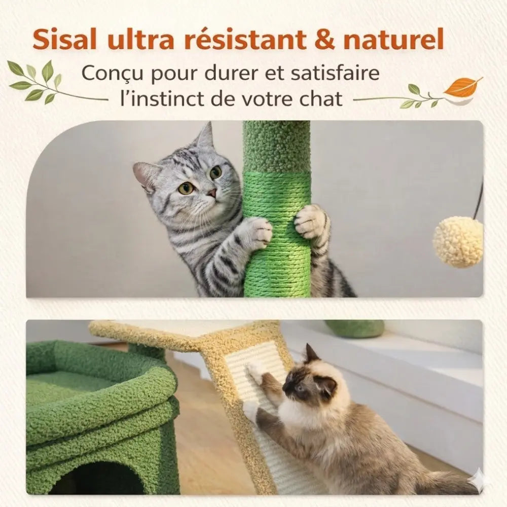 Petit arbre à chat avec rampe et plateforme XL | CLIMB™